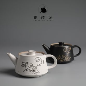 Are good source of ceramic teapot single pot of belt filter large manual coarse pottery Japanese girder pot home of kung fu tea