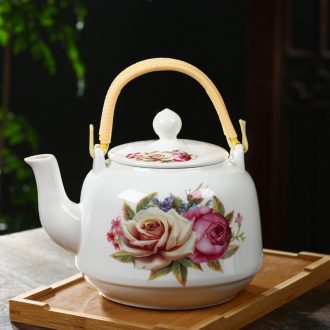 3 l jingdezhen ceramic teapot girder pot teapot large capacity 3000 ml bottle cooler kettle big teapot