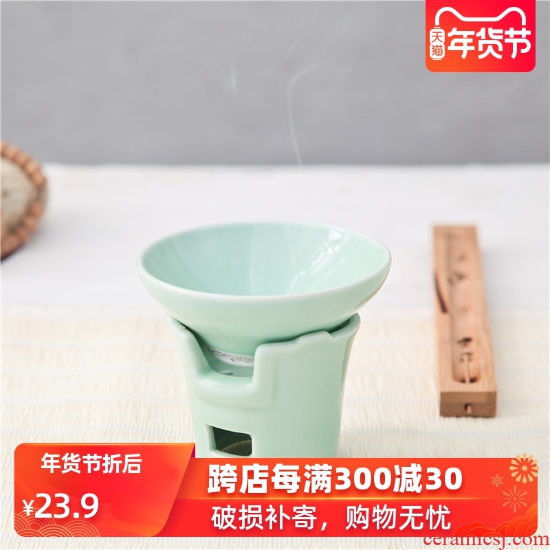 Celadon kung fu tea accessories) ceramics filter filter mesh tea tea tea tea filter is good