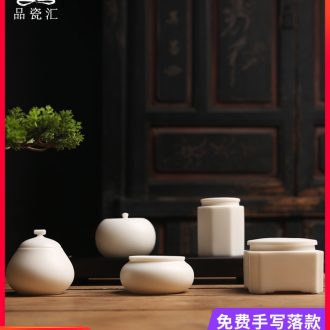 The Product porcelain sink caddy fixings white porcelain ceramic seal tank storage POTS store receives small household wake tea urn suet jade porcelain