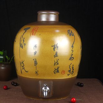 10 jins 20 jins 30 jins of jingdezhen ceramic jar 50 kg how hip mercifully bottle it hand - made of poetry