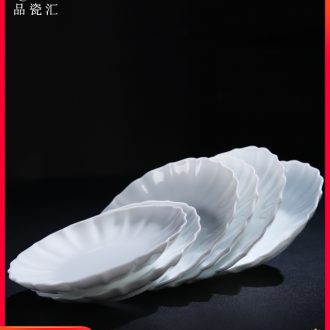 The Product dehua porcelain remit them thin body 6 coasters, lotus - shaped cup mat bowls little glass ceramic cups and saucers saucer