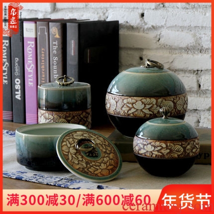 Porch is the key to the receive furnishing articles of jingdezhen ceramic up caddy fixings simple manual its creative furnishing articles sitting room
