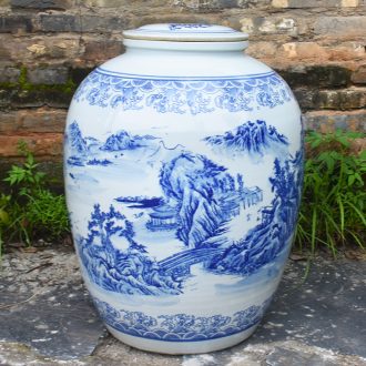 100 jins of jingdezhen ceramic jar sealing a large mercifully it archaize mercifully medicated wine jar brewed liquor cylinder