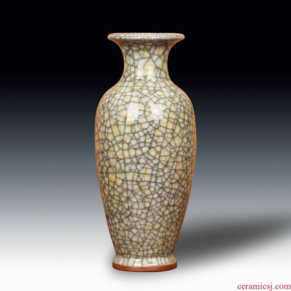 Jun porcelain of jingdezhen ceramics gold wire guanyao crackle vase archaize home handicraft furnishing articles