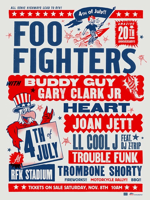 FooFighters_4thJuly_poster