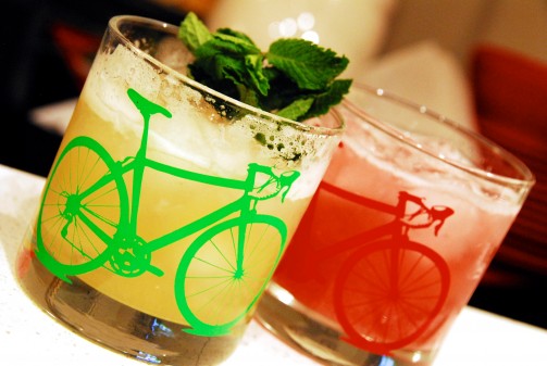 Pineapple mint julep; Raspberry mint julep. A.k.a., No and No.