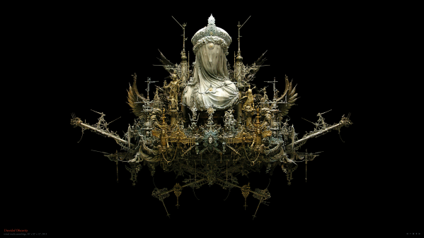 "Unveiled Obscurity," 2013 - mixed media assemblage.