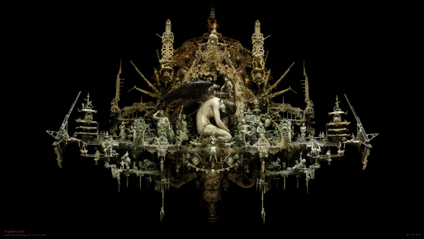 "Seraphim at Rest," 2013 - mixed media assemblage.