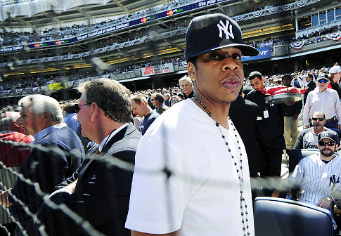 Ξ✖CȂLÎB£R a.k.a. ÎCΞ: Jay-Z's customized NY Yankee hat