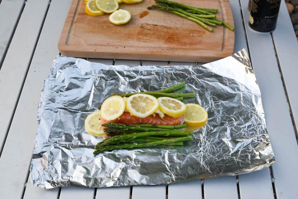grilled salmon packets