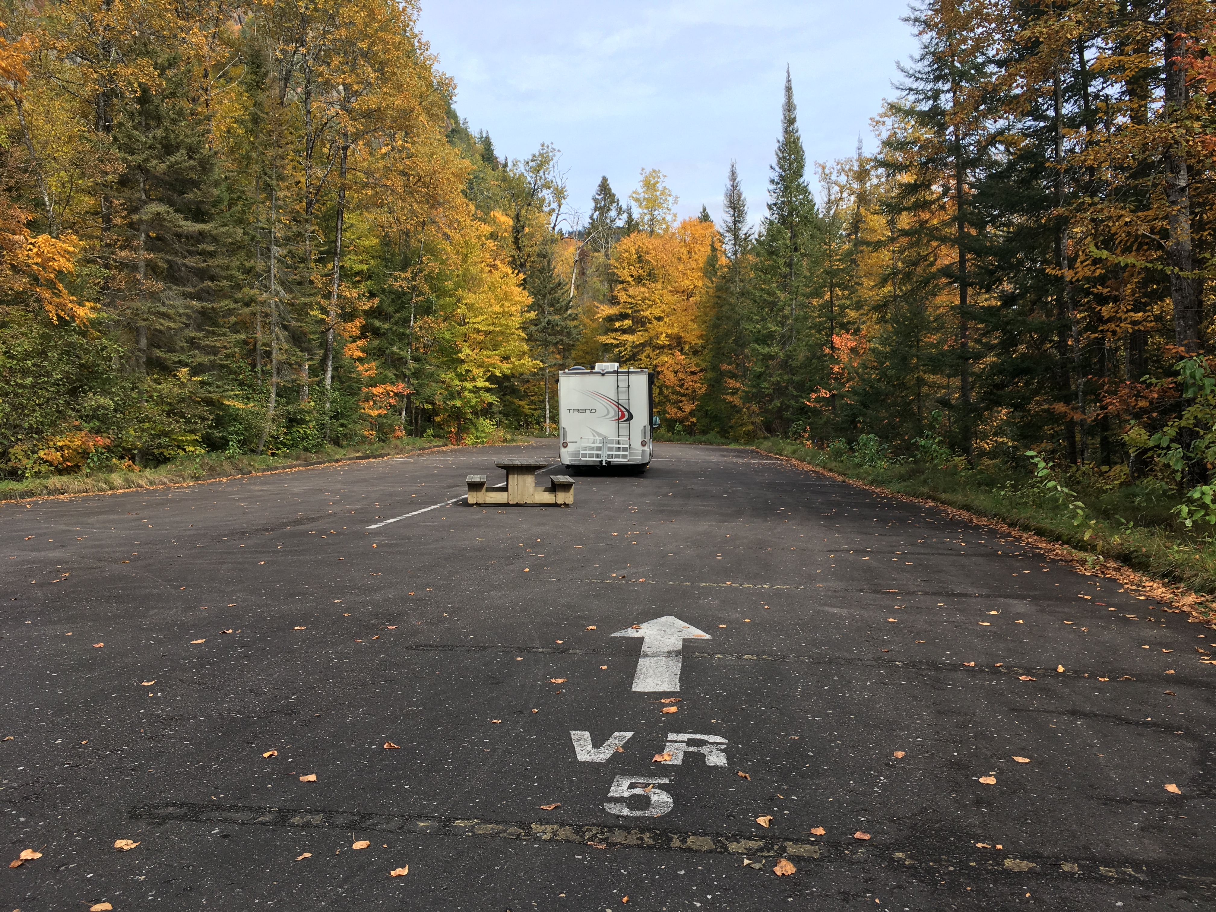 This campsite in one of Quebec's national parks is in a developed campground, but has no hook-ups, so you're boondocking.