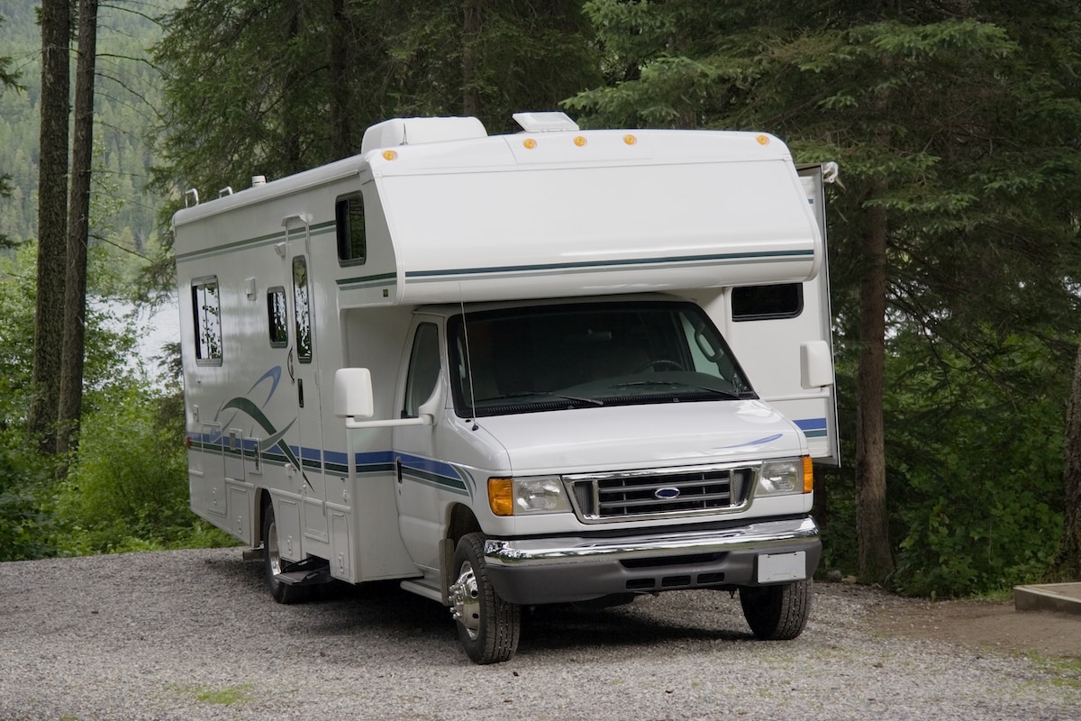 motorhome with slide-out