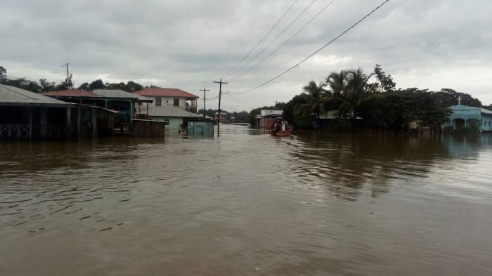Caribe Sur de Nicaragua inundado. El19digital.com.