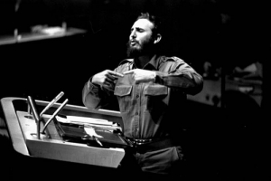 Fidel Castro en la Asamblea General de la ONU en setiembre de 1962.