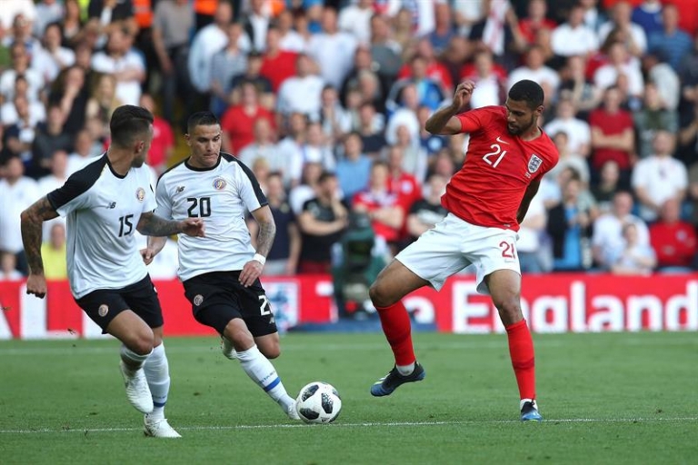 Costa Rica perdió ante Inglaterra en su segundo amistoso previo al Mundial