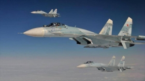 Cazas rusos SU-27. Sputnik