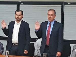 Juan Carlos Bolaños y Guillermo Quesada en comparecencia legislativa