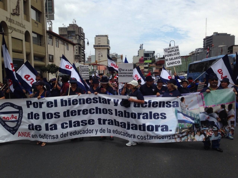 Trabajadores quieren un cambio verdadero en Costa Rica