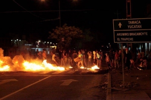 Disturbios opositores en Caracas. EFE