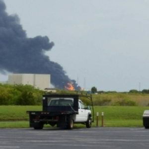Explosión de cohete Falcon 9. Twitter
