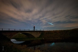 Meteoro de las geminidas captado en Hungría. Foto Béla Papp - Space.com
