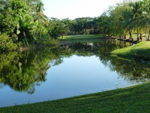 Pequeño lago en un campo de golf en la Península de Nicoya. Elpaís.cr