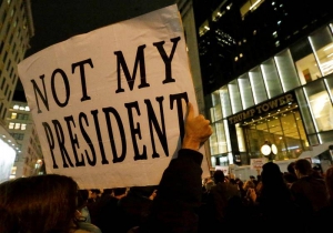 Protesta en Nueva York contra la elección de Donald Trump como Presidente de Estados Unidos. EFE
