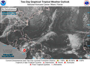 Ubicación actual de la tormenta Otto. NHC