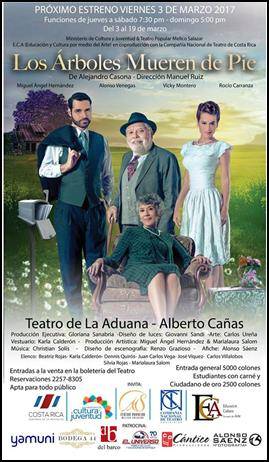 Teatro de La Aduana presentará en marzo “Los árboles mueren de pie” |  Diario Digital Nuestro País