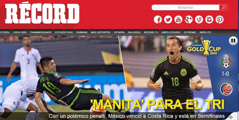 «Manita», «regalo», «inexistente»… Los títulos de prensa mexicana tras polémico triunfo sobre Costa Rica