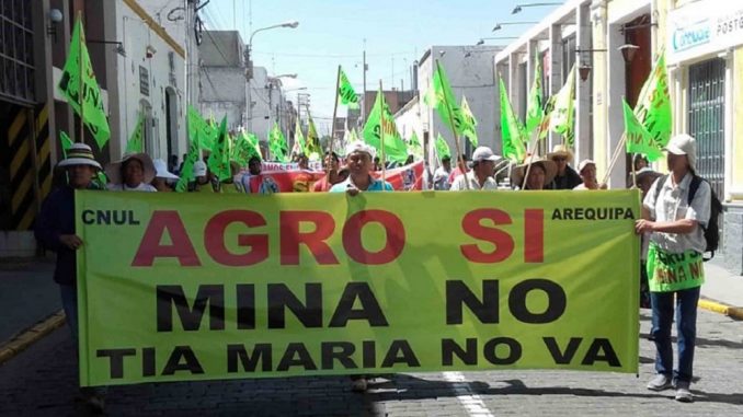 Resultado de imagen para Autoridades confirman paro indefinido en protesta por megaproyecto minero en sur de PerÃÂº