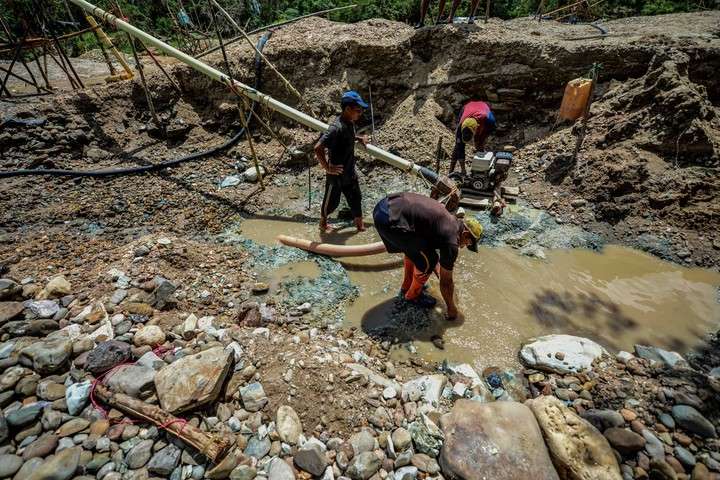 Minería ilegal en lla Amazonía. Redes