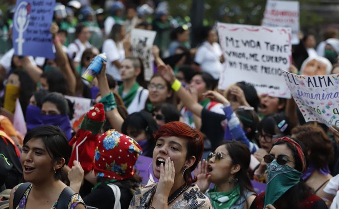 Más de 80 lesionadas durante la marcha feminista en Ciudad de México