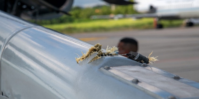 Presidente de Colombia denuncia atentado a helicóptero ...