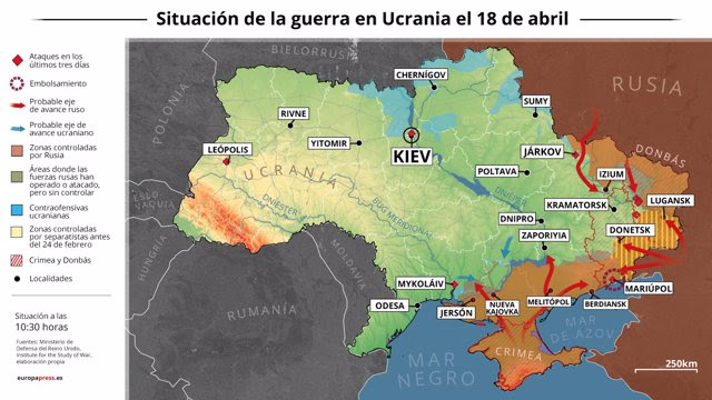 Mapy wojny na Ukrainie