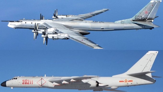 Simulacros de bombarderos entre Rusia y China muestran que su asociación sigue viva