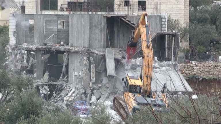 Israel destruye dos edificios palestinos cerca de Belén