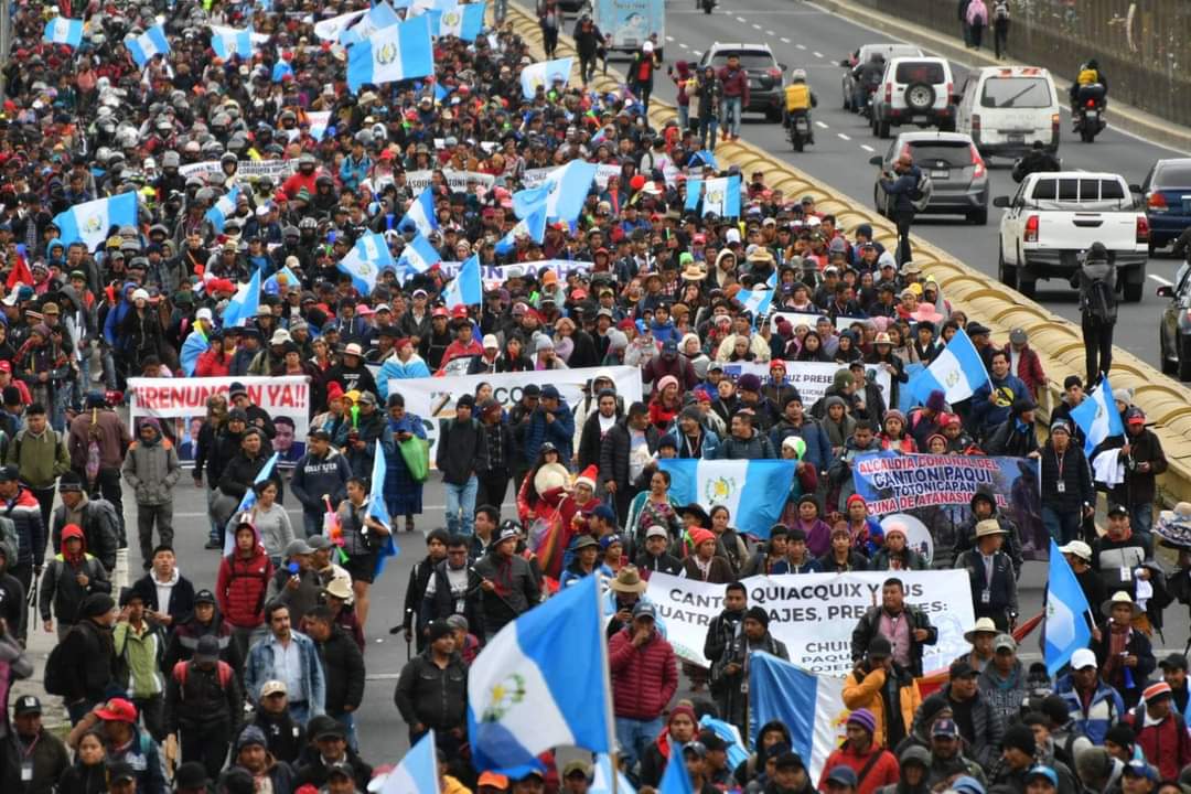 Nuevas manifestaciones en Guatemala en defensa de la democracia