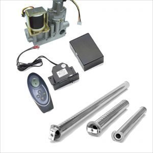 Kit a gas manual y de control remoto para chimenea - Chimeneas el Chalet