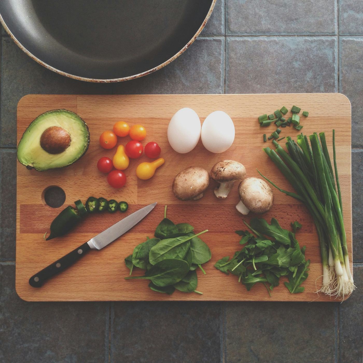 Picture of cut up vegetables