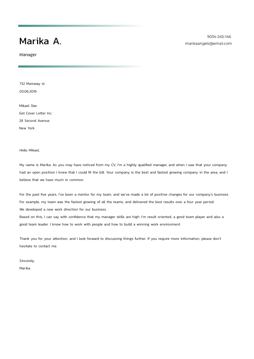 Operations Manager Cover Letter Sample & Template 2020 ...