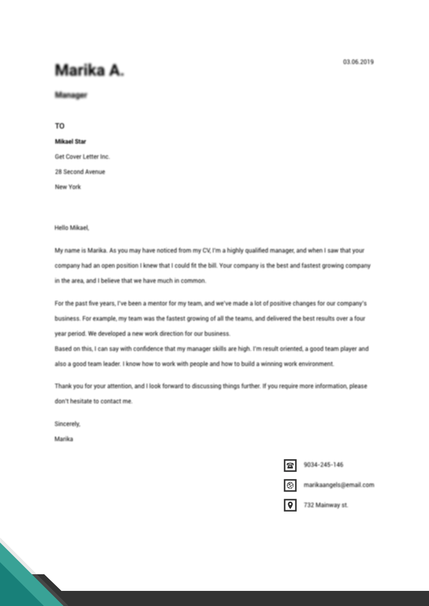 Cover letter sample for production assistant job
