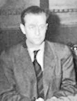 Hans Fritzsche en 1945 lors du procès de Nuremberg.