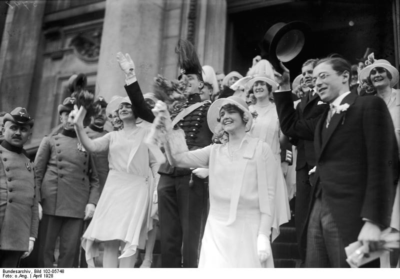 Bryllupet mellom Bismarck og Ann-Marie Tengbom i 1928. Foto: Deutsches Bundesarchiv