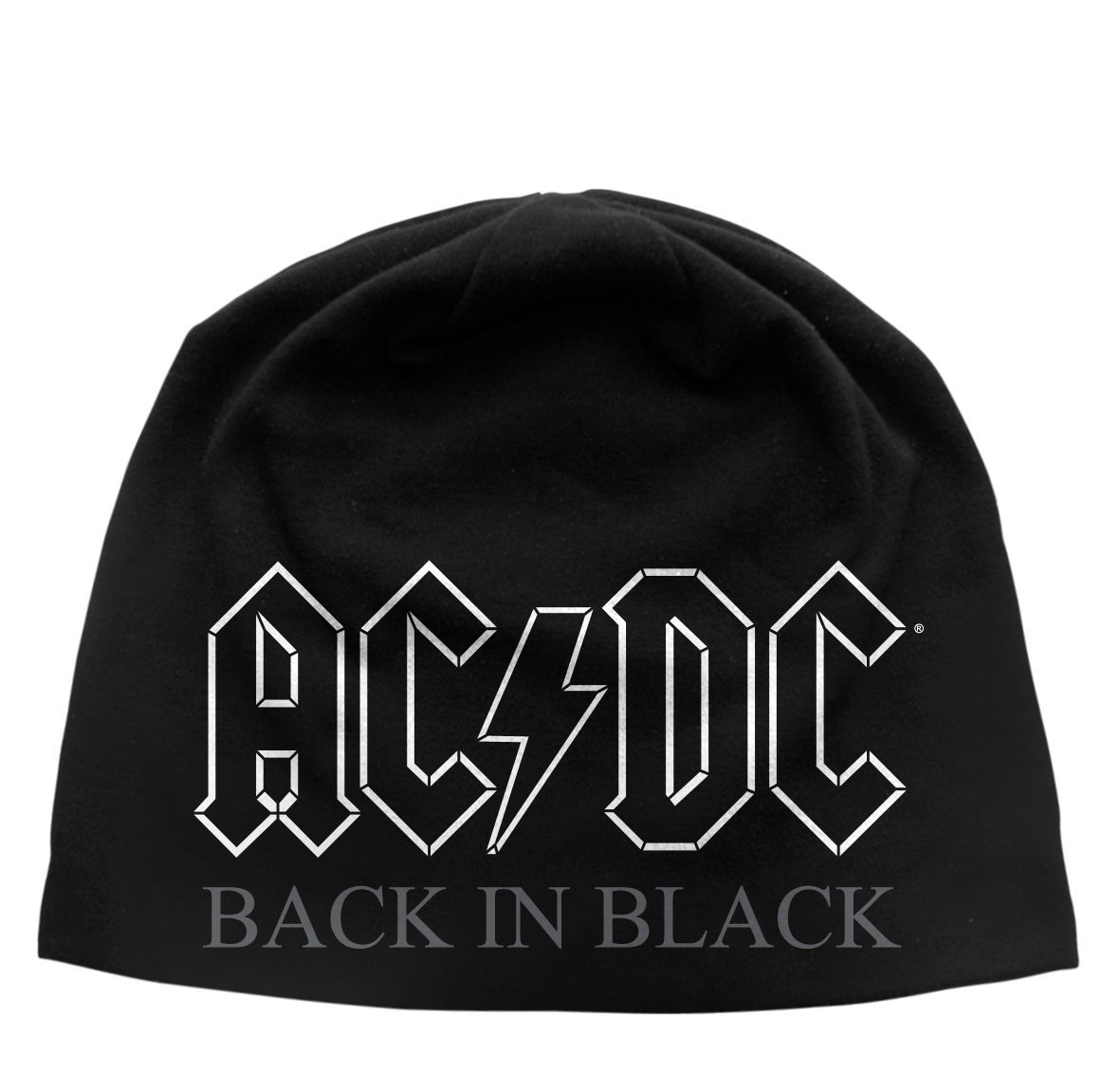 AC/DC 'Back In Black' Discharge Beanie Hat - HMOL