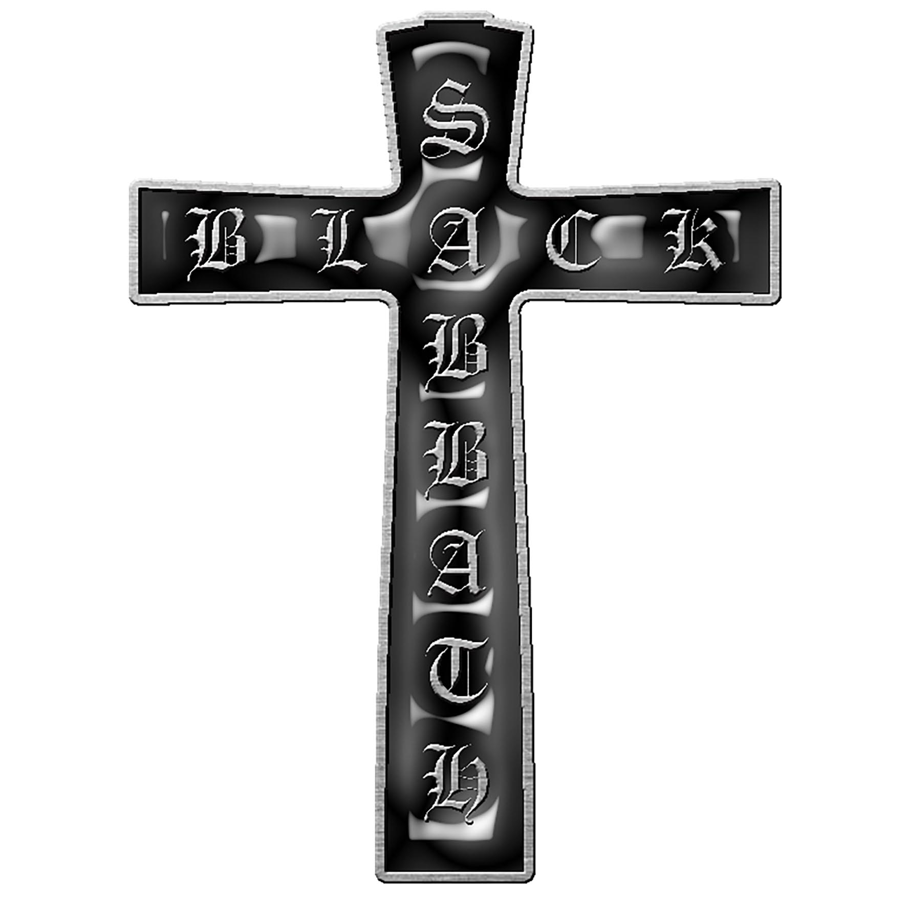Black Sabbath 'Cross' Metal Pin Badge - HMOL