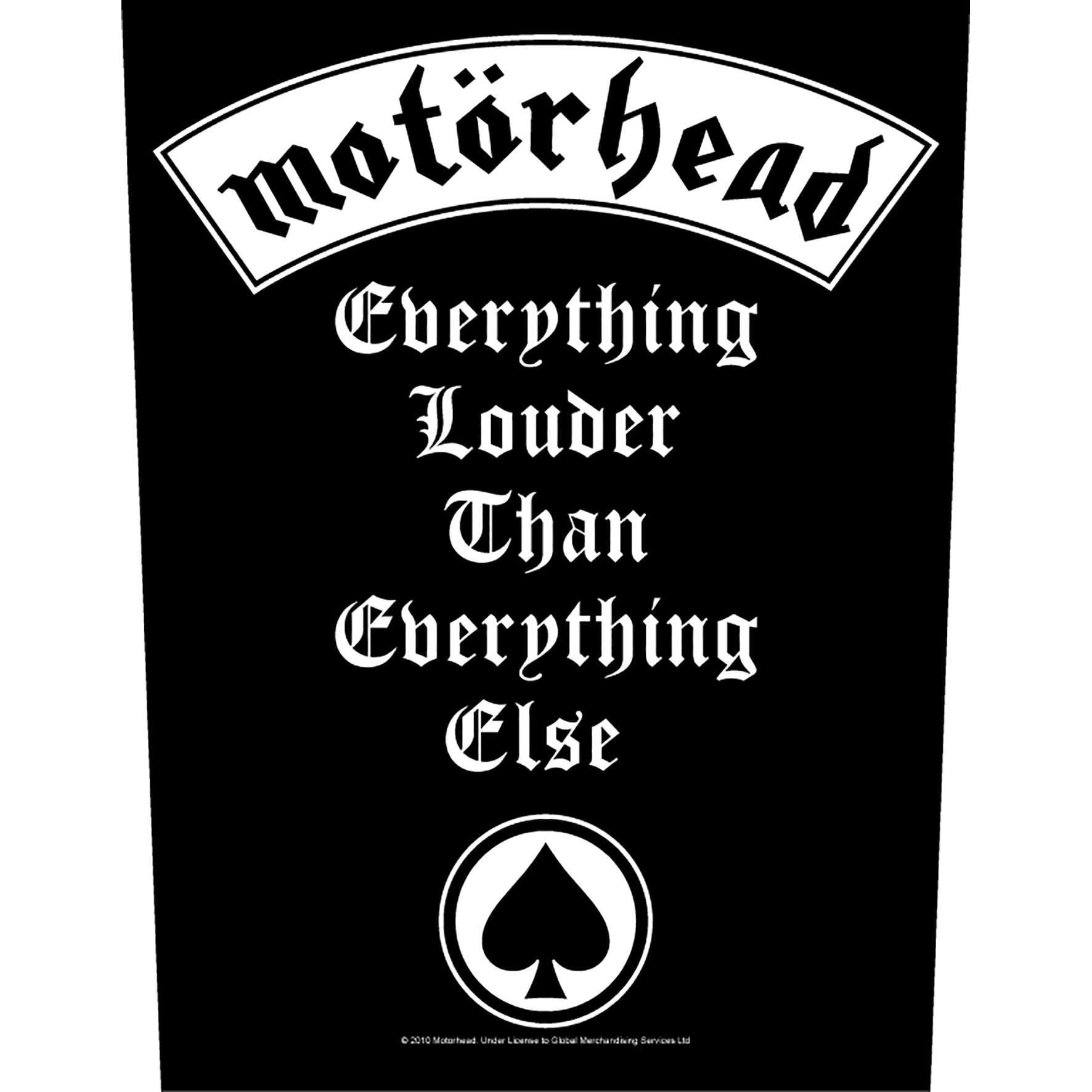 Motorhead Backpatch Everything Louder