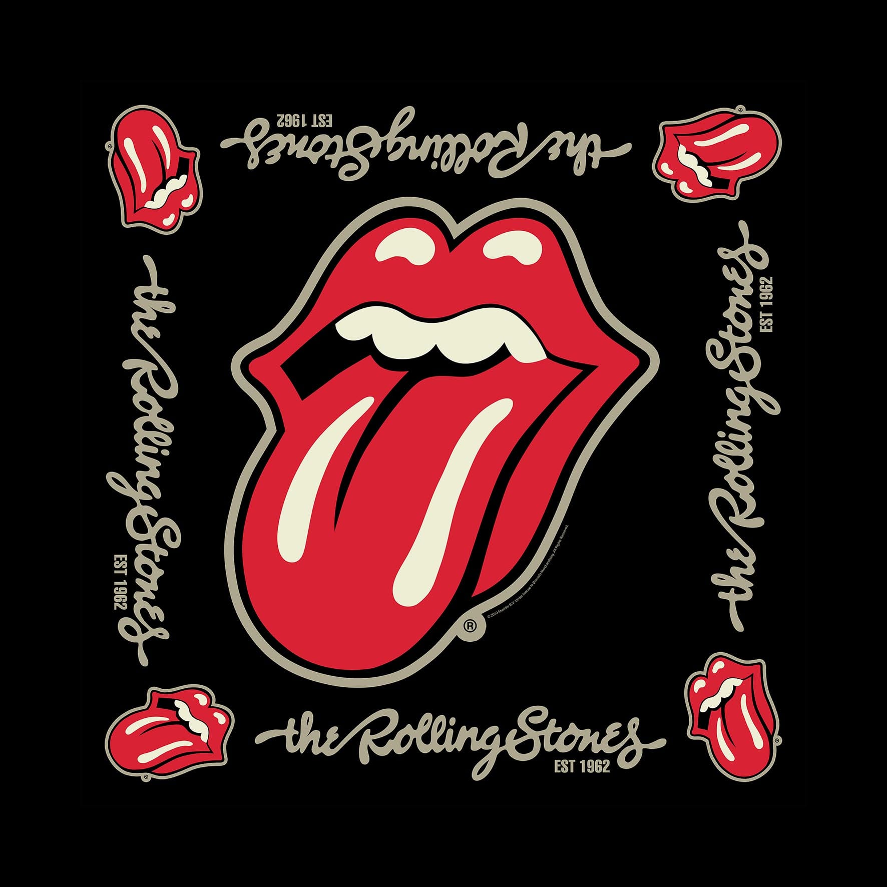 The Rolling Stones 'Est. 1962' Bandanna - HMOL