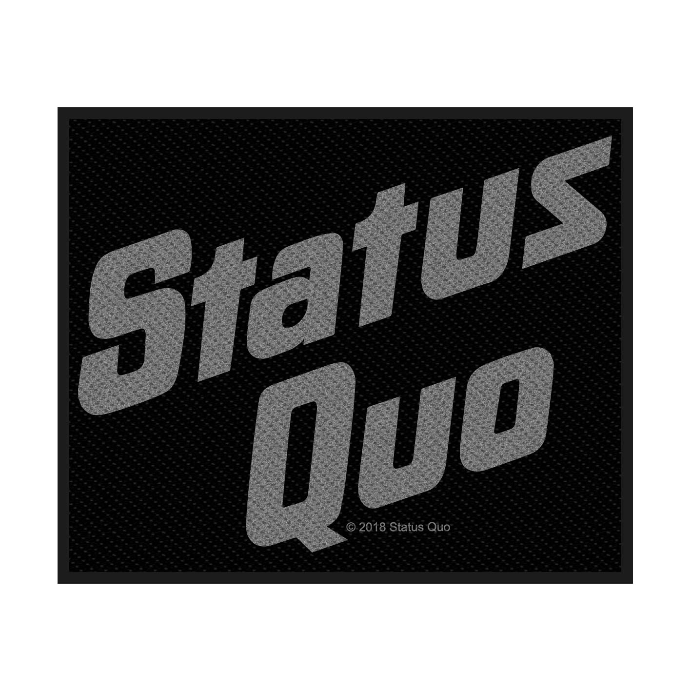STATUS QUO /"LOGO/" WOVEN SEW ON PATCH